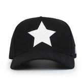 Vintage Havana Trucker Hat for Women  – Black Adjustable Cap – Pearl Star